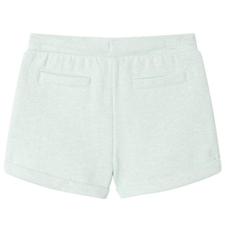 Kindershorts met trekkoord 116 gemengd lichtmintkleurig