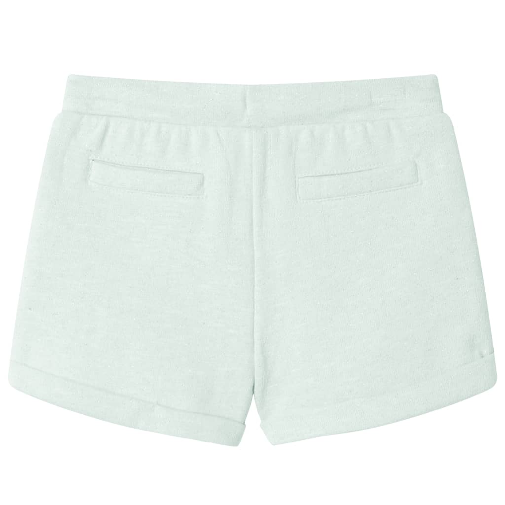 Kindershorts met trekkoord 140 gemengd lichtmintkleurig