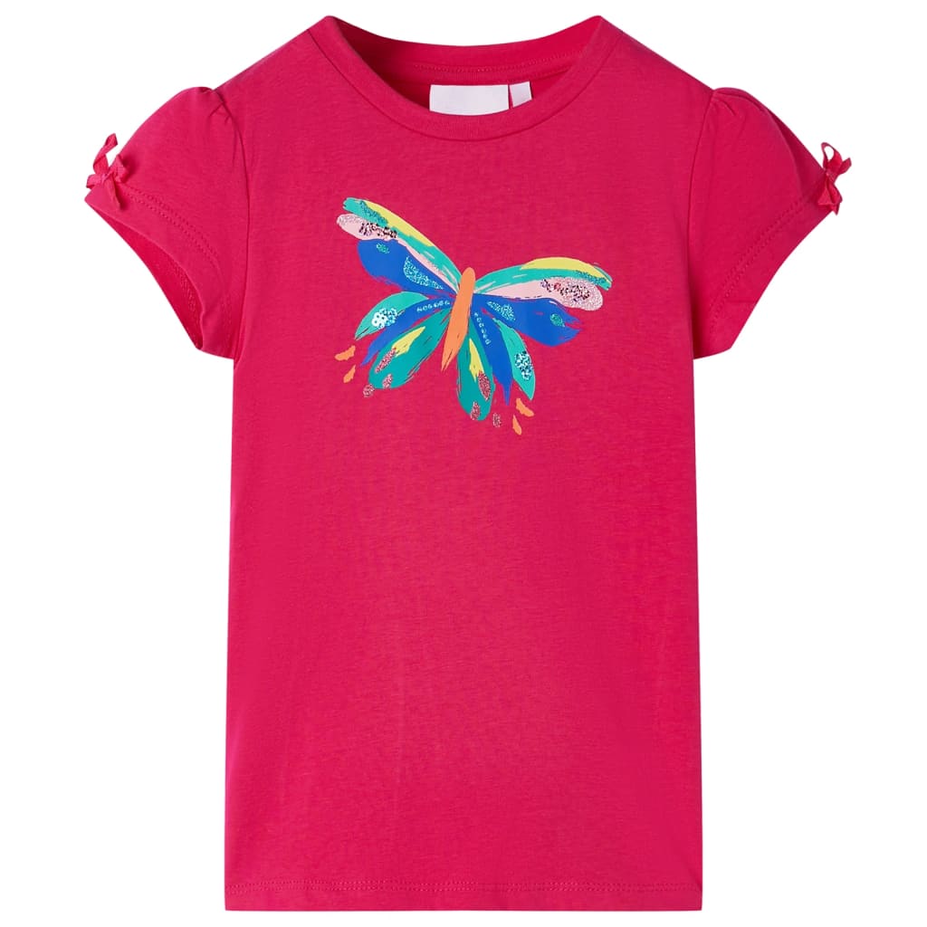 Kindershirt 104 felroze