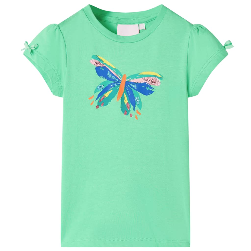 Kindershirt 104 lichtgroen