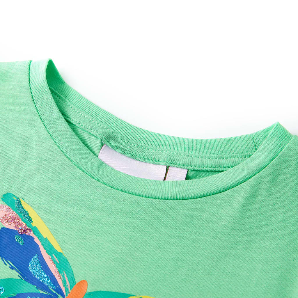 Kindershirt 104 lichtgroen