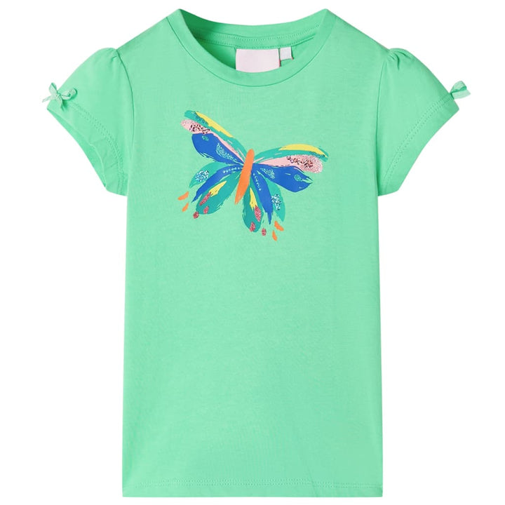 Kindershirt 116 lichtgroen