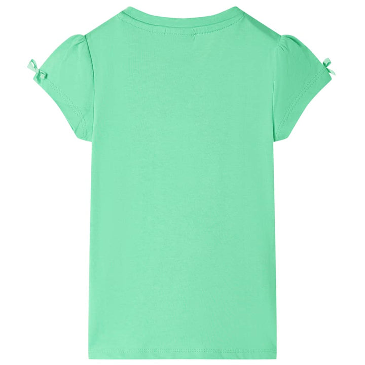 Kindershirt 116 lichtgroen