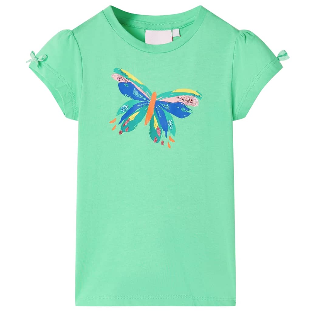 Kindershirt 128 lichtgroen