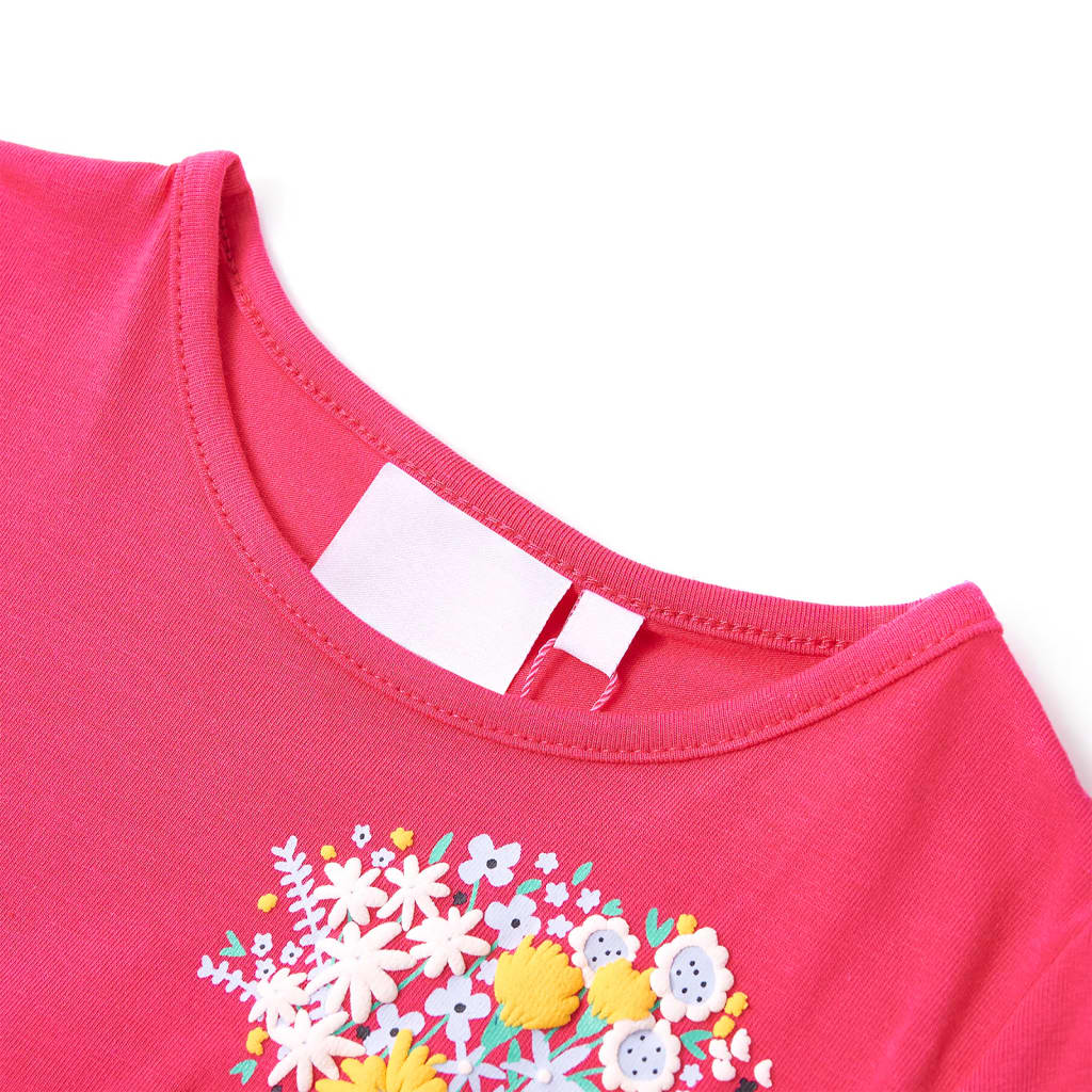 Kindershirt 104 felroze