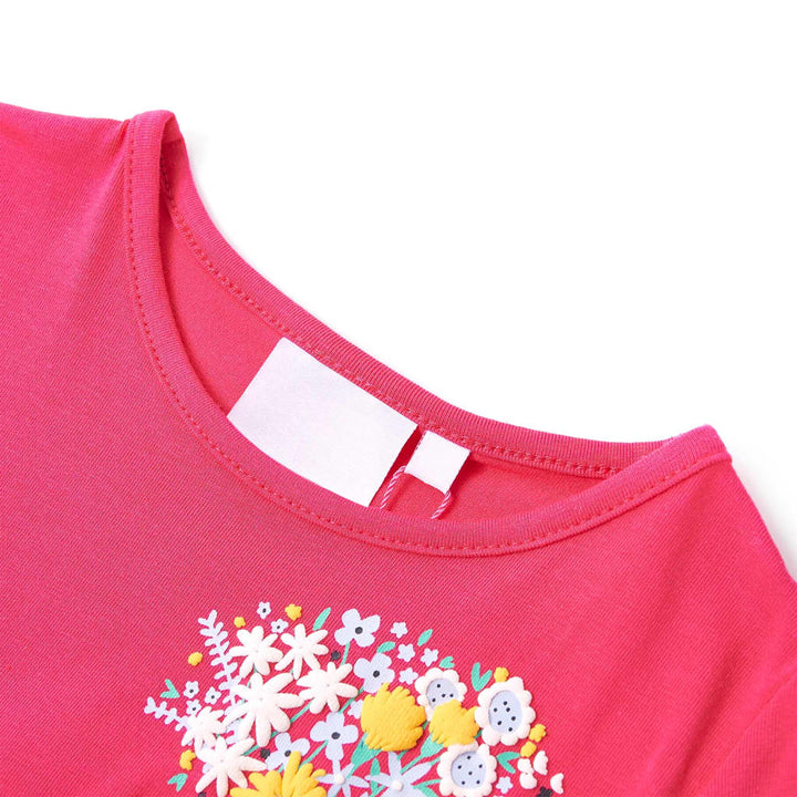 Kindershirt 116 felroze