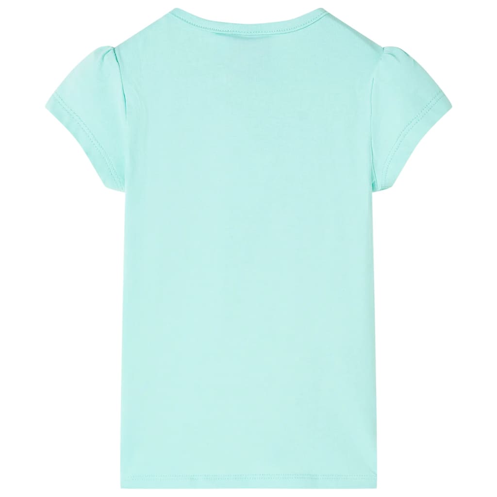 Kindershirt 104 lichtmintkleurig