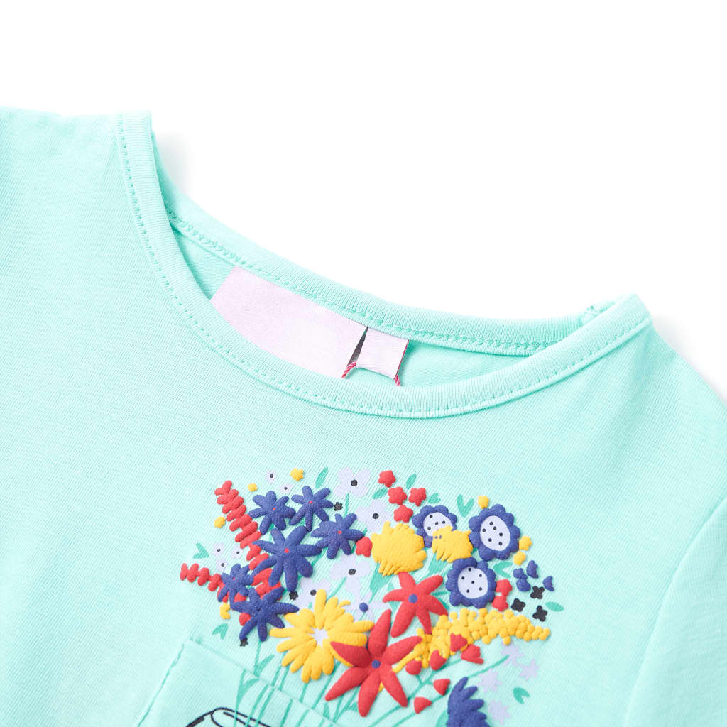 Kindershirt 116 lichtmint