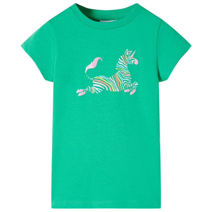 Kindershirt 116 groen