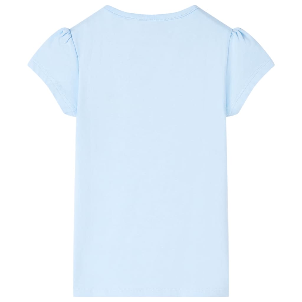 Kindershirt 116 lichtblauw