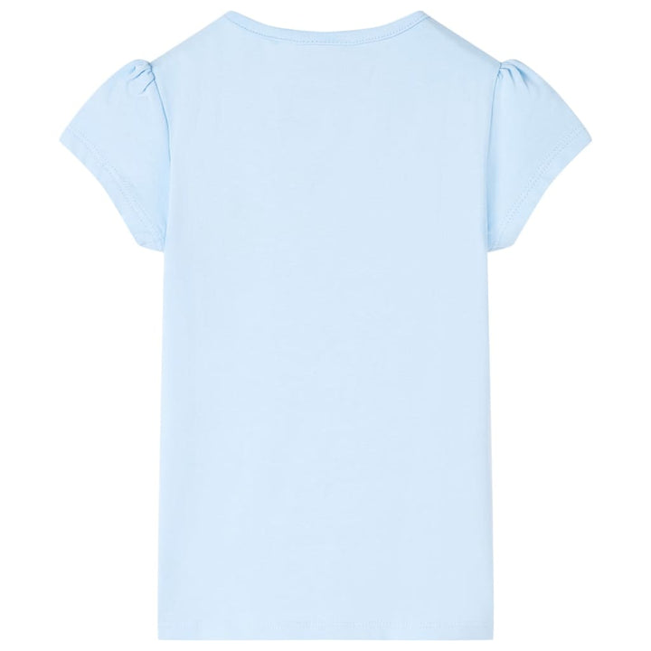 Kindershirt 140 lichtblauw