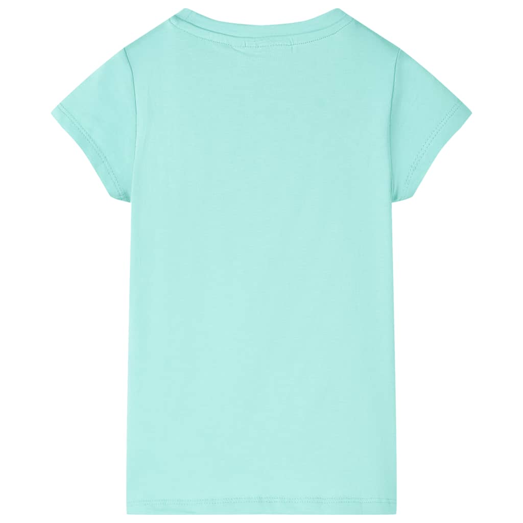 Kindershirt 104 lichtmintkleurig