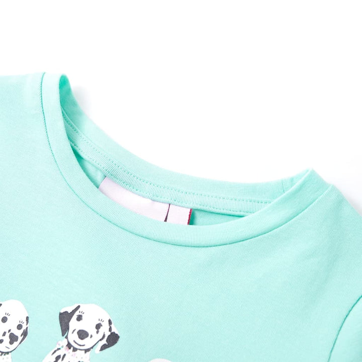 Kindershirt 116 lichtmint