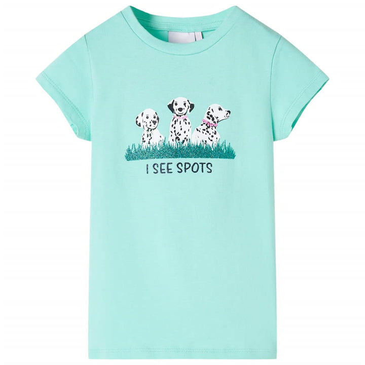 Kindershirt 140 lichtmint