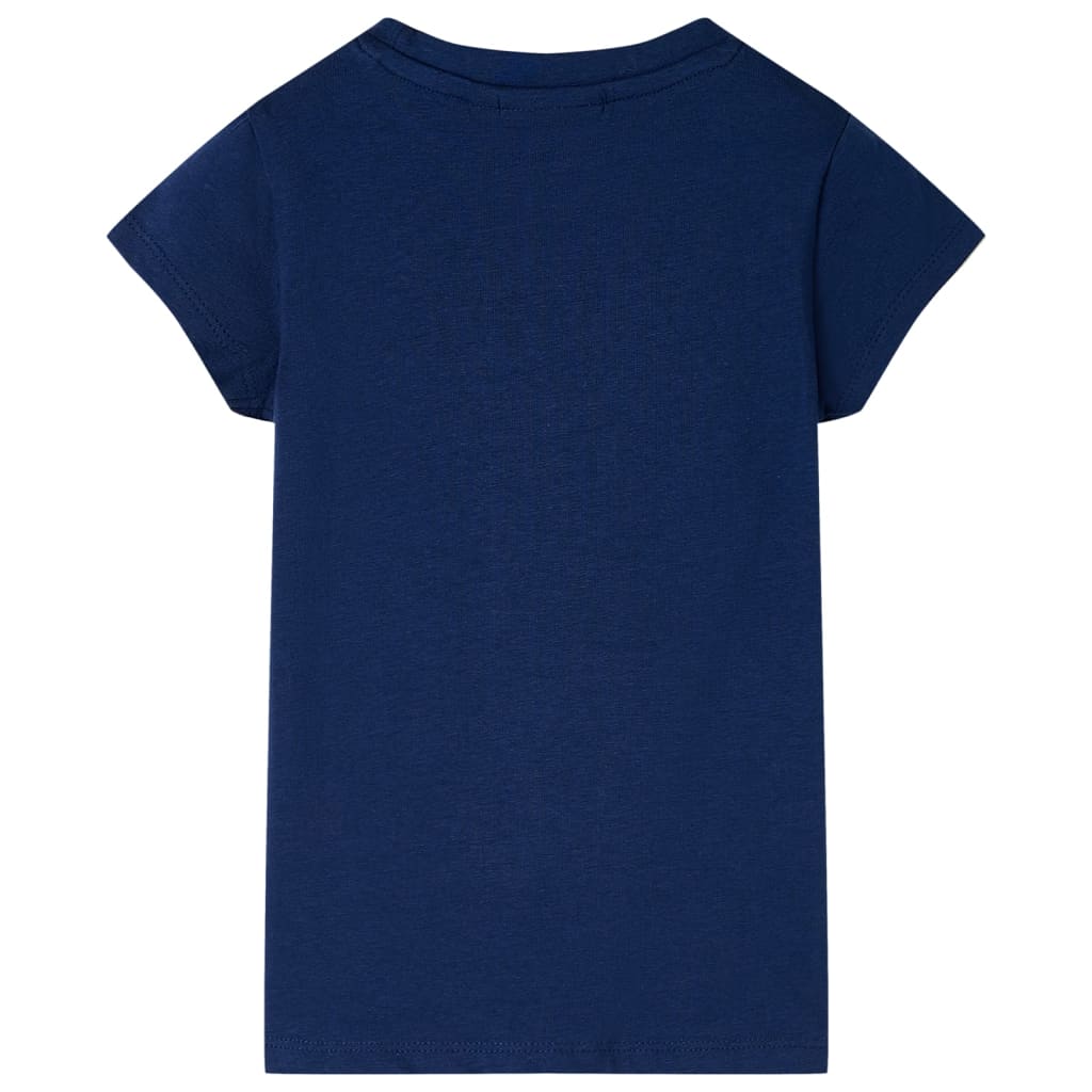 Kindershirt 116 marineblauw