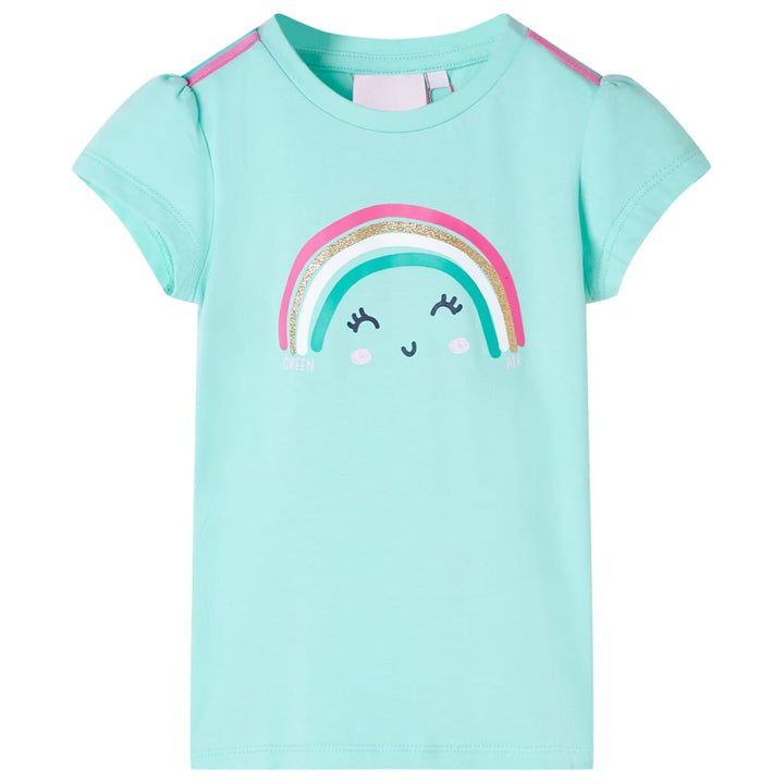 Kindershirt 92 lichtmint