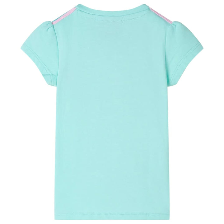 Kindershirt 104 lichtmintkleurig