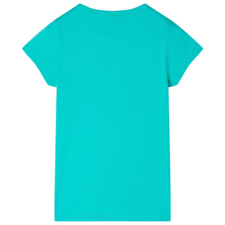 Kindershirt 116 mintkleurig