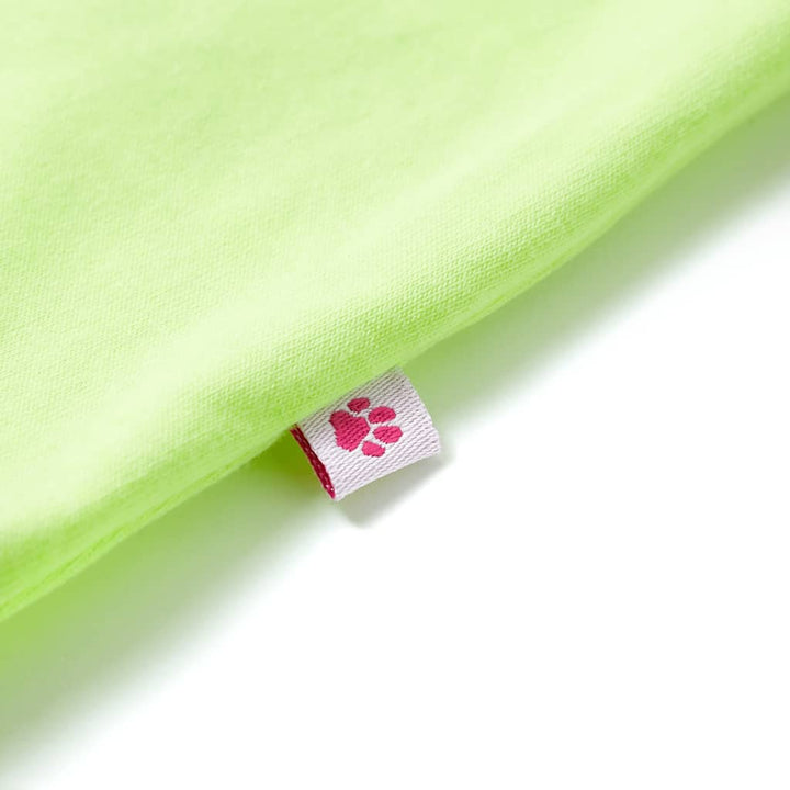 Kindershirt 92 neongeel