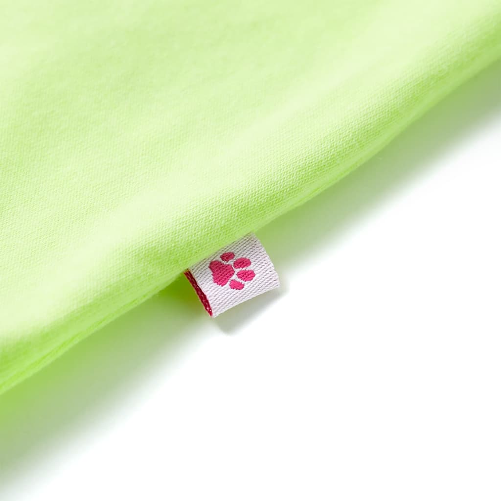 Kindershirt 104 neongeel