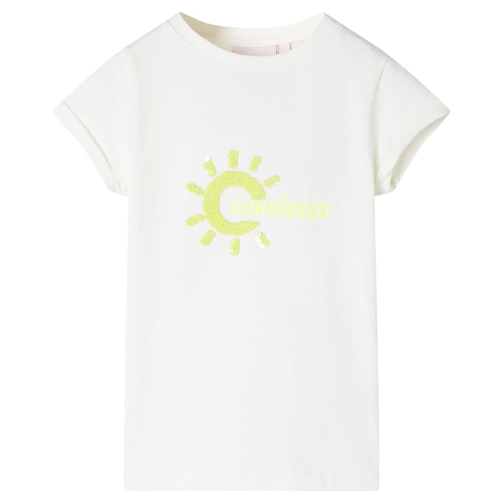 Kindershirt 116 ecru