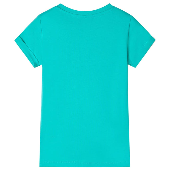 Kindershirt 104 mintkleurig