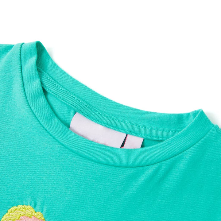 Kindershirt 104 mintkleurig