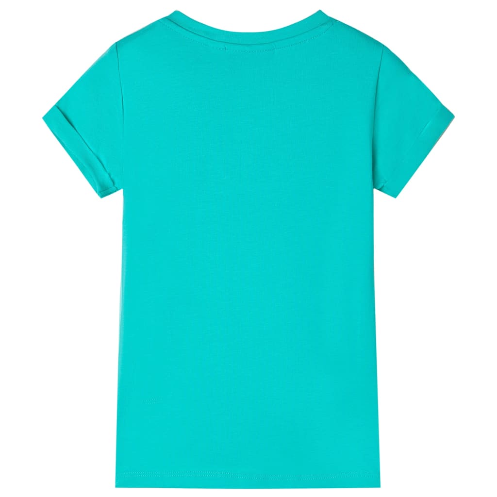 Kindershirt 116 mintkleurig