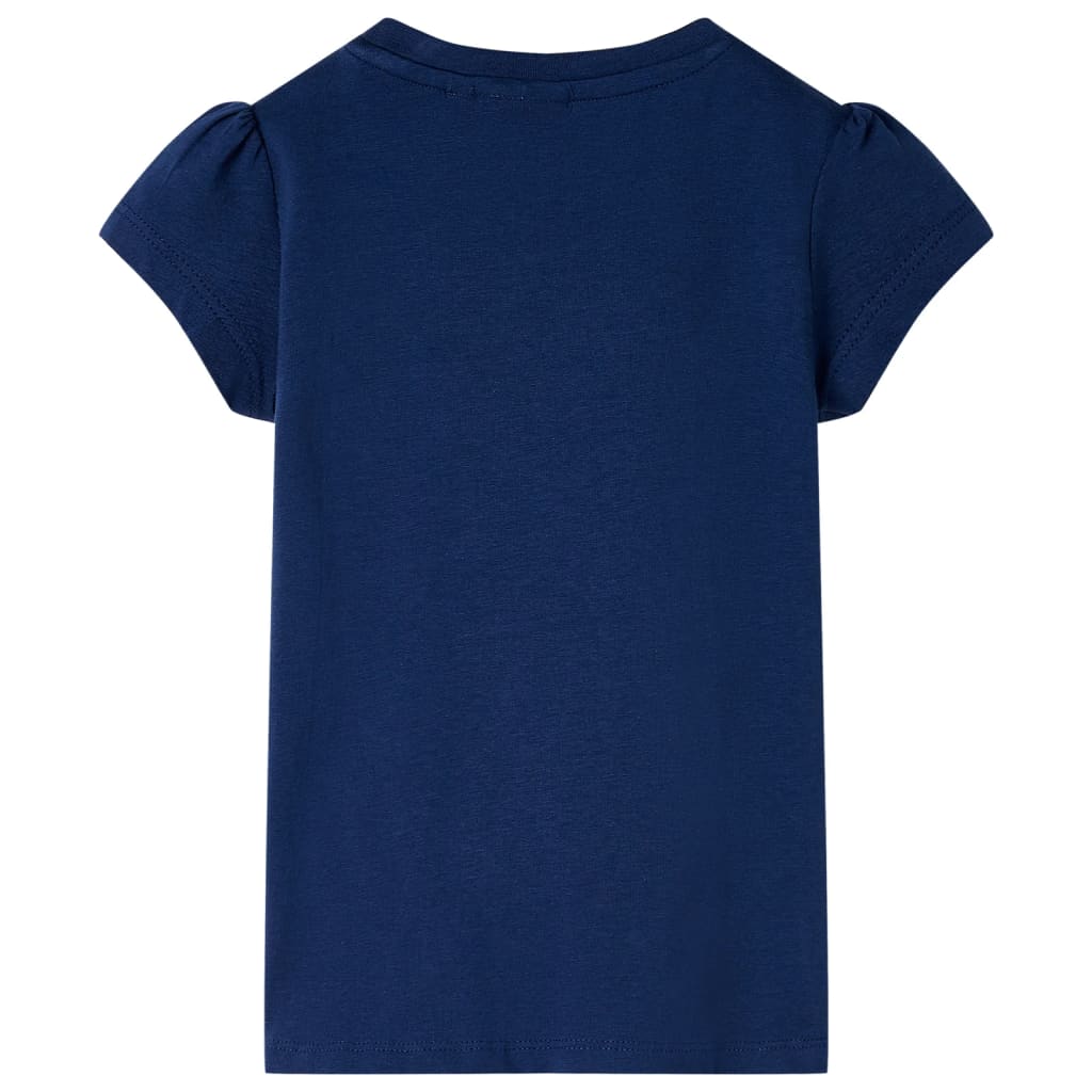 Kindershirt 116 marineblauw