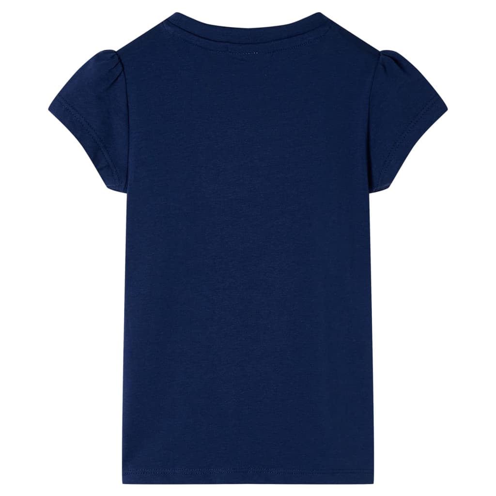 Kindershirt 116 marineblauw