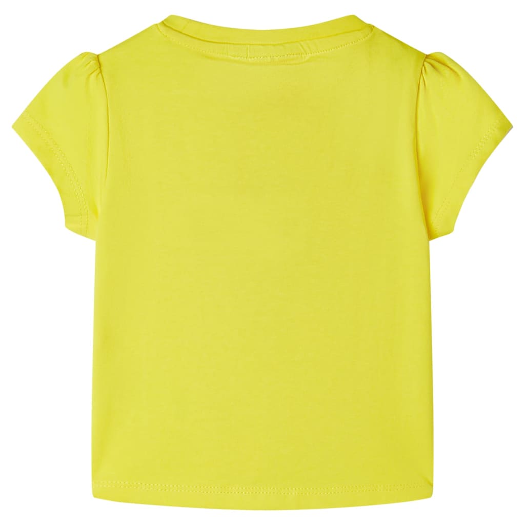 Kindershirt 104 geel