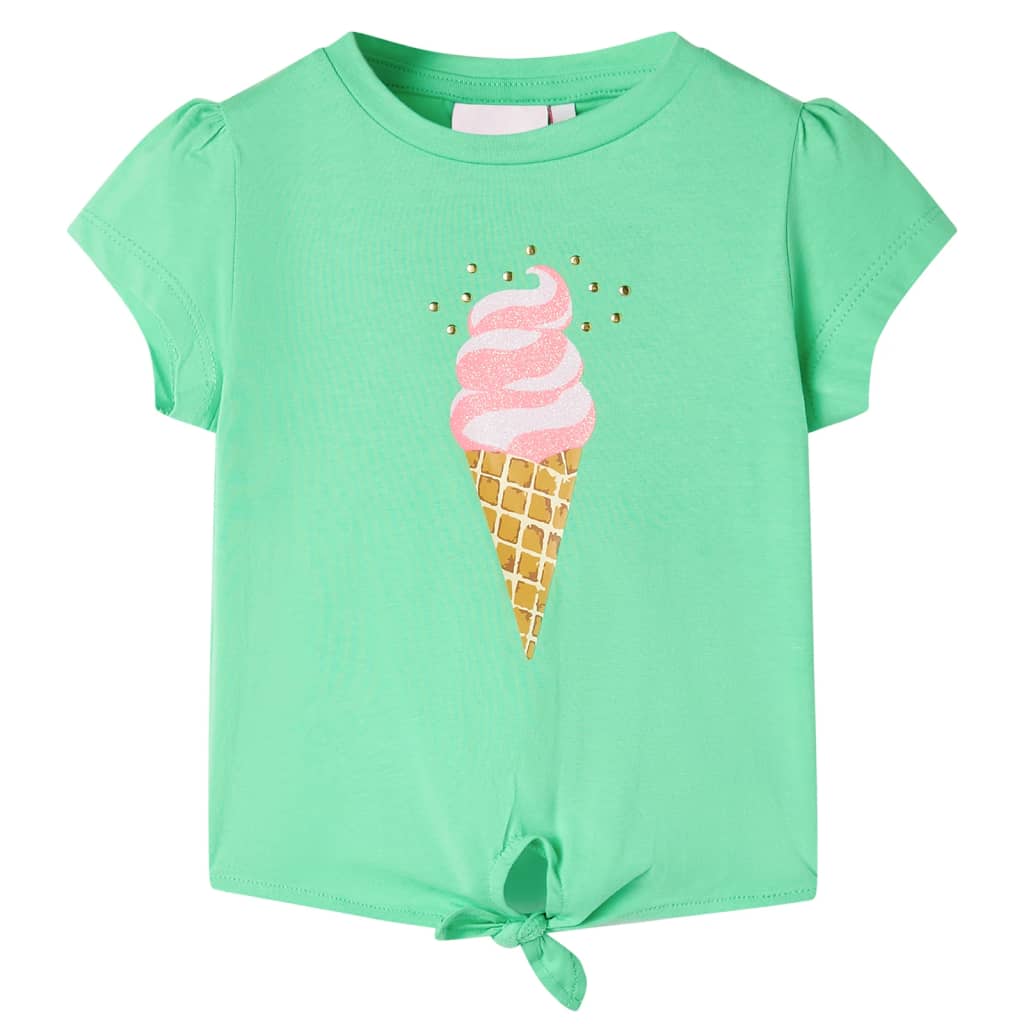 Kindershirt 104 lichtgroen