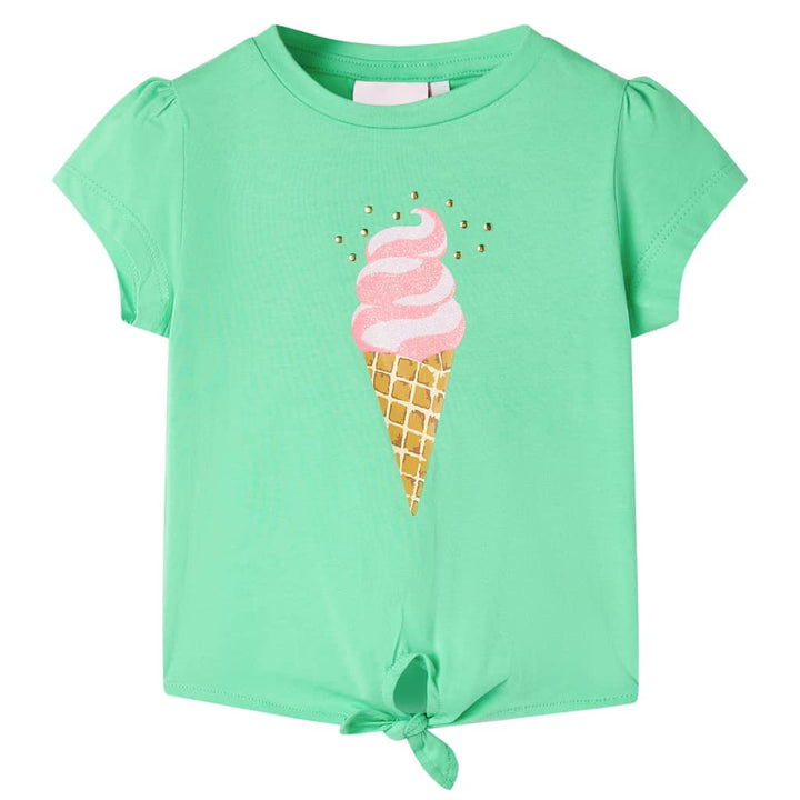 Kindershirt 128 lichtgroen