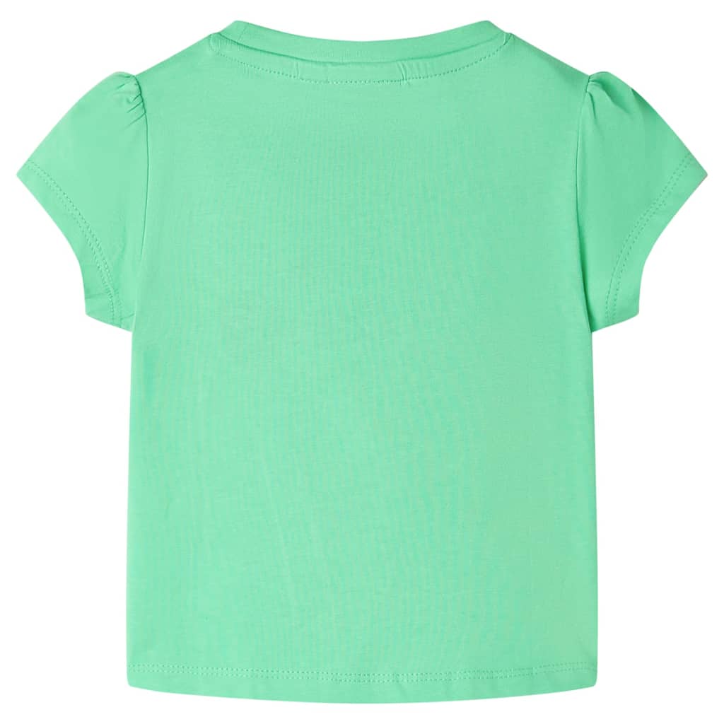 Kindershirt 128 lichtgroen