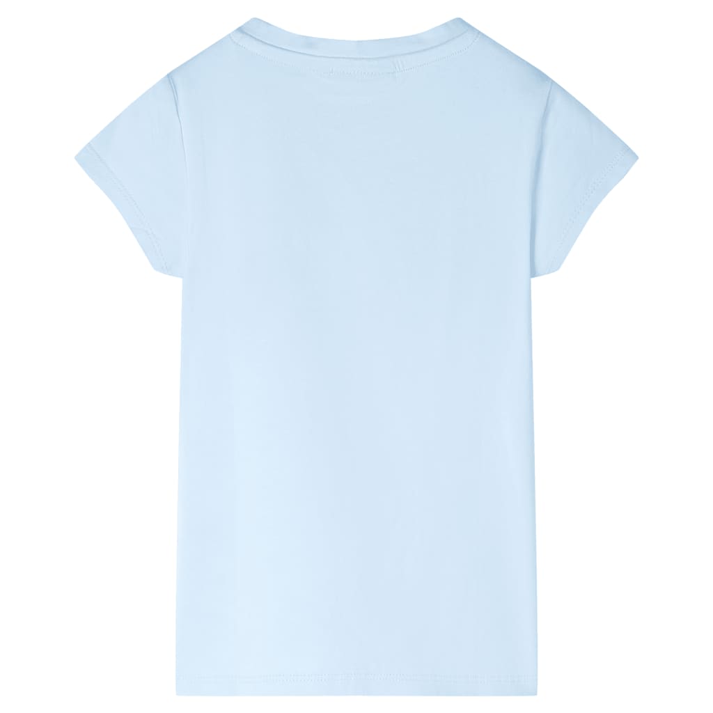 Kindershirt 104 zachtblauw