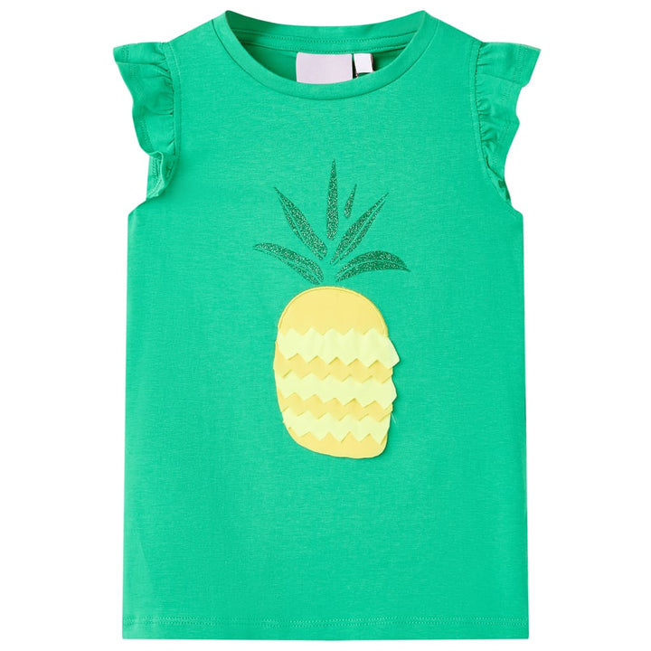 Kindershirt 92 groen