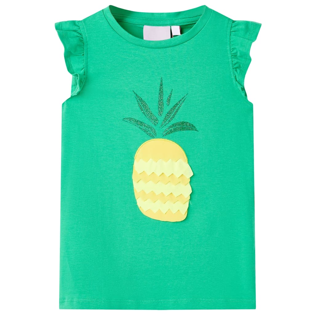 Kindershirt 116 groen