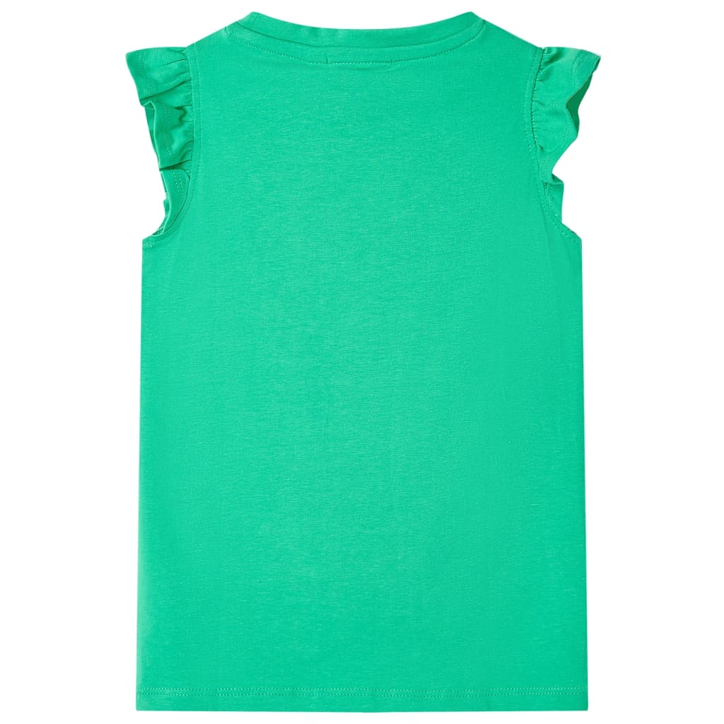 Kindershirt 116 groen