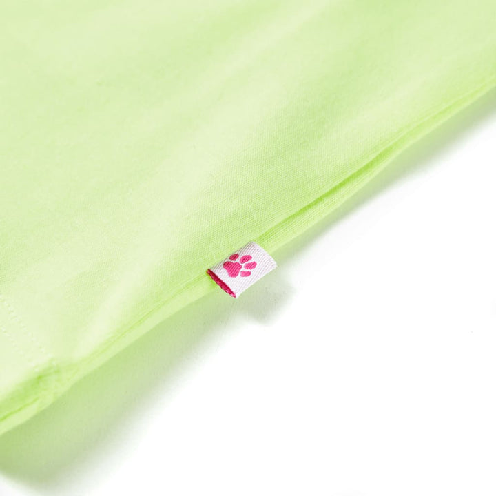 Kindershirt 104 fluorescerend geel