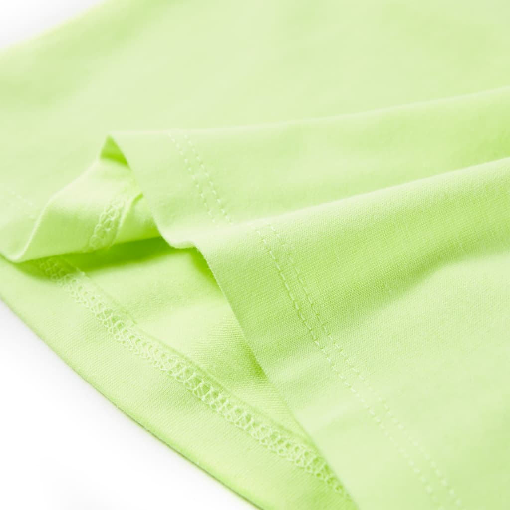 Kindershirt 104 fluorescerend geel