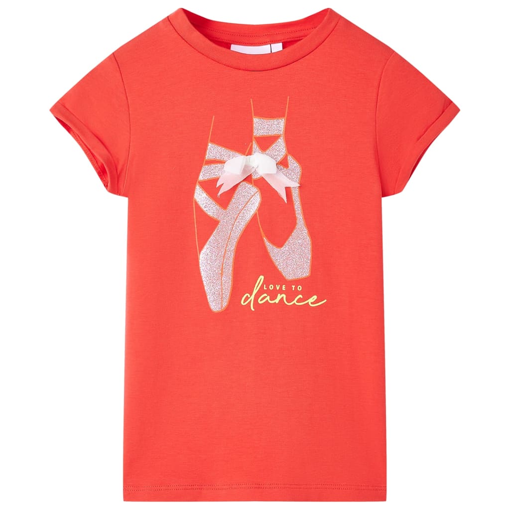 Kindershirt 104 rood