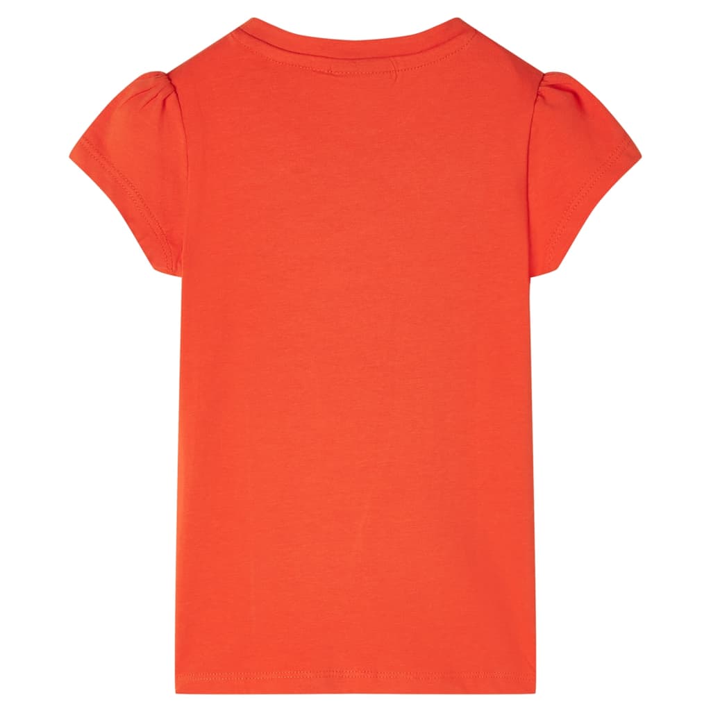 Kindershirt 104 donkeroranje