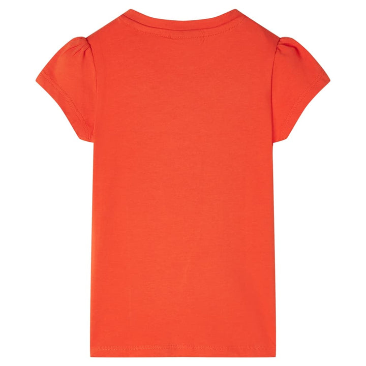 Kindershirt 104 donkeroranje