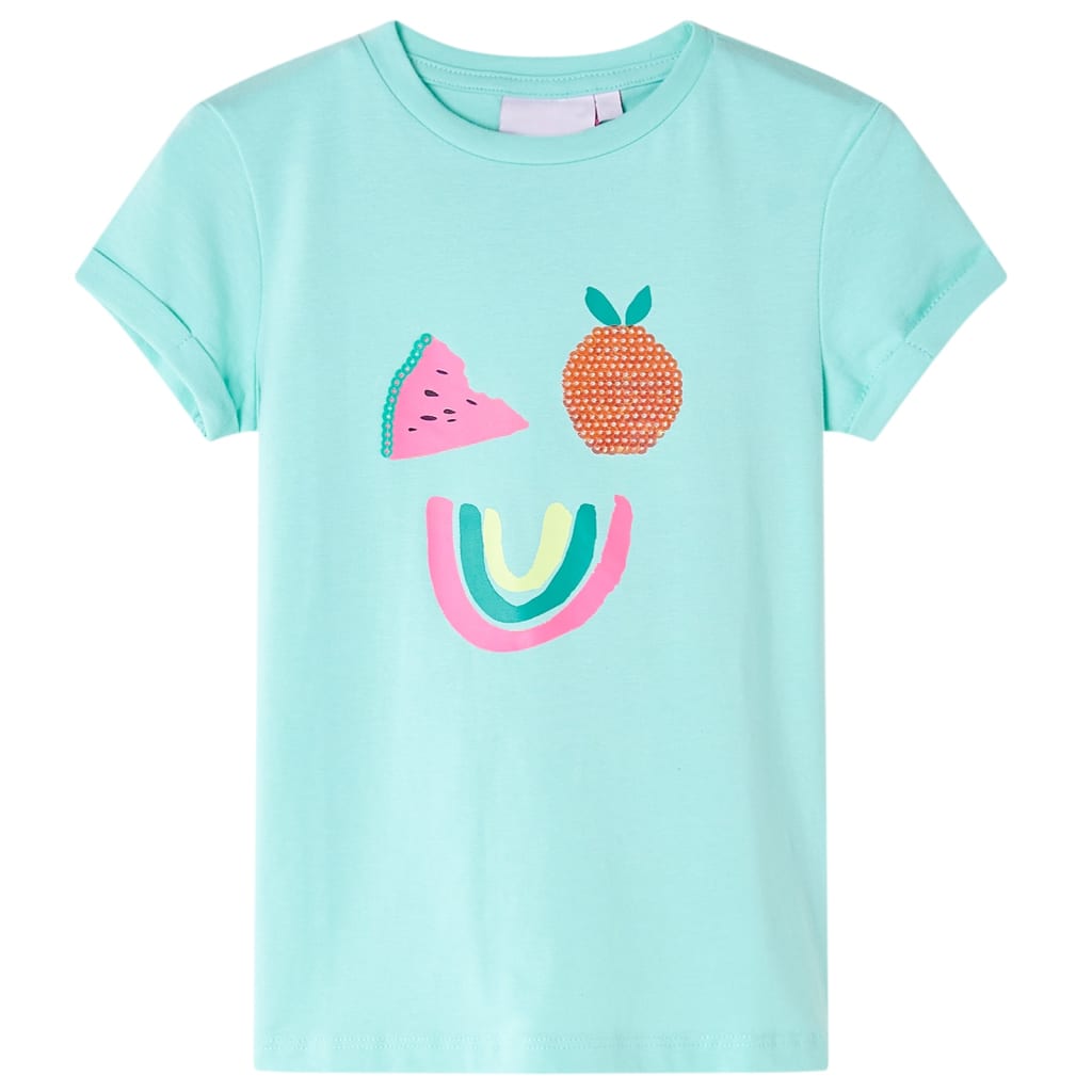 Kindershirt 116 lichtmint