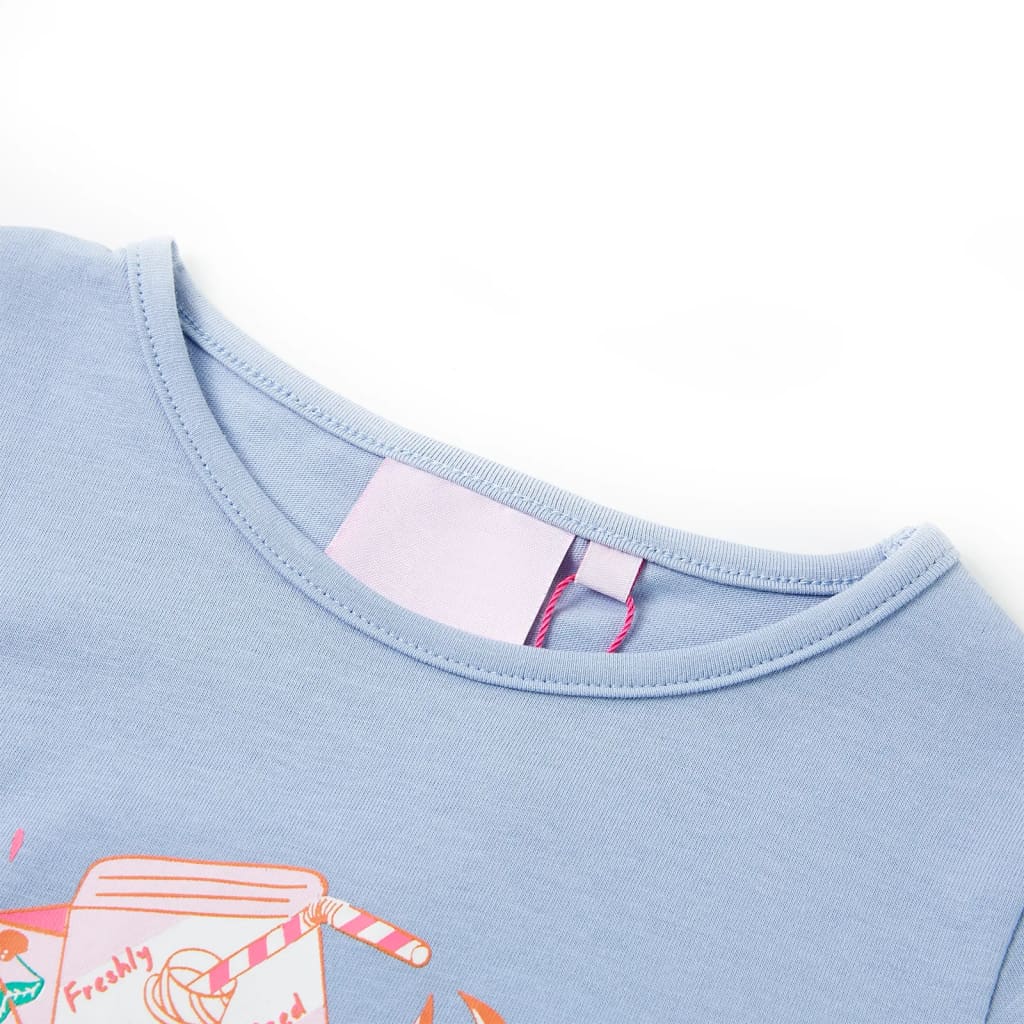 Kindershirt 116 blauw