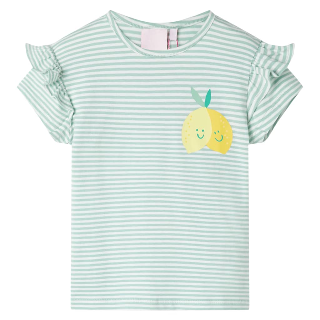 Kindershirt 104 mintkleurig