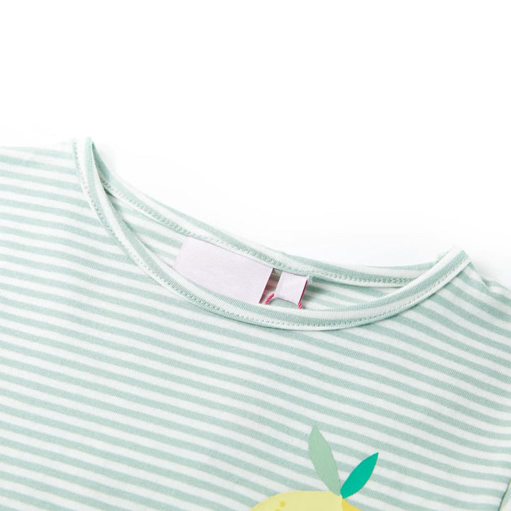 Kindershirt 104 mintkleurig