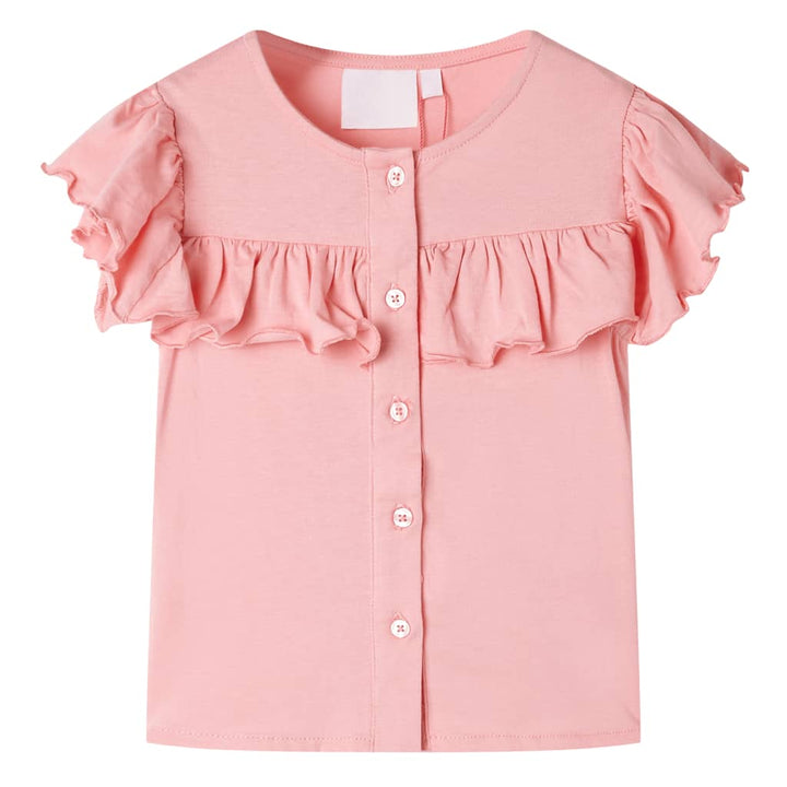 Kindershirt 104 middelblauw