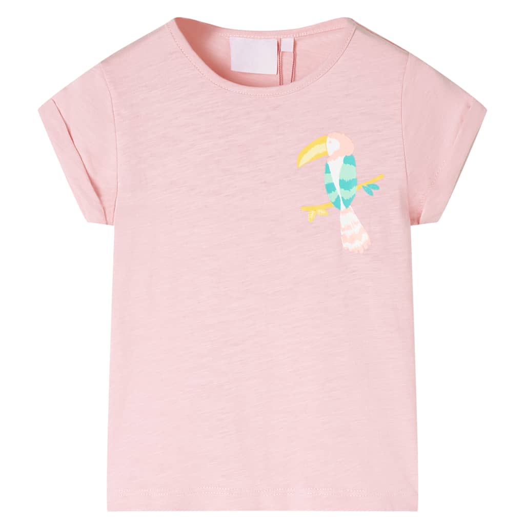 Kindershirt 116 lichtroze