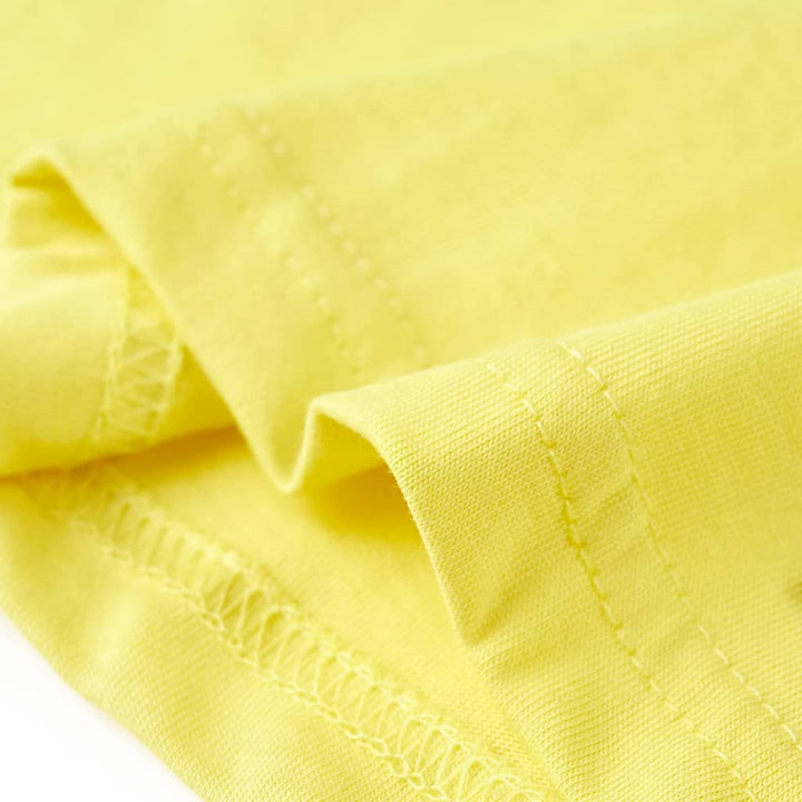 Kindershirt met korte mouwen 116 geel